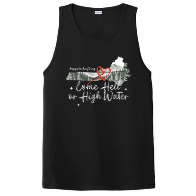 Appalachia Strong Come Hell Or High Water Mountain PosiCharge Competitor Tank