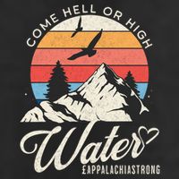Appalachia Strong Come Hell Or High Water Mountain Adult Drive Performance Visor