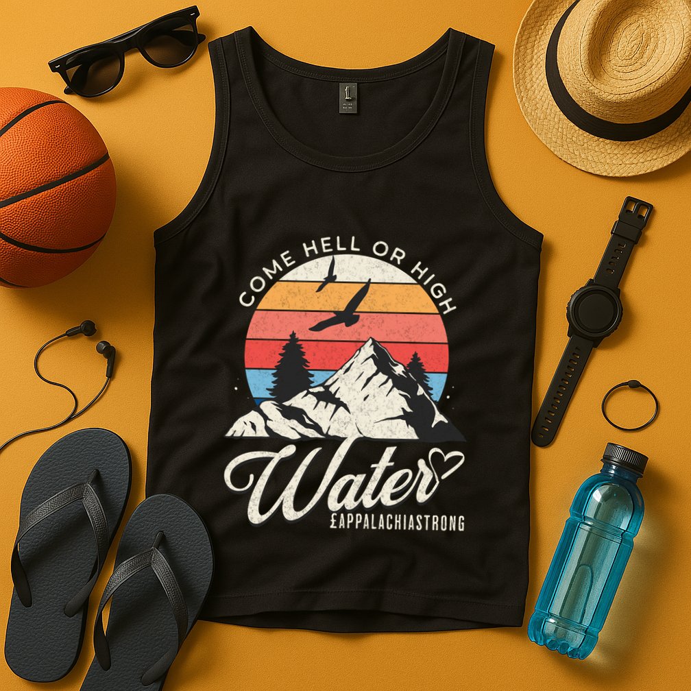 Appalachia Strong Come Hell Or High Water Mountain Tank Top