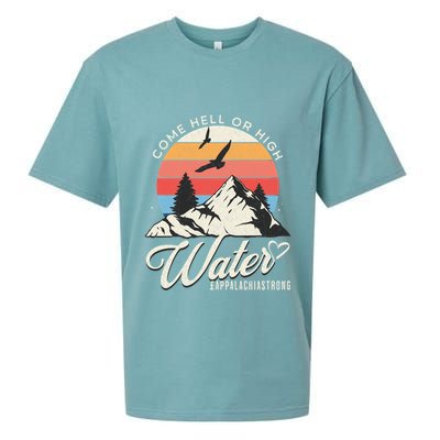 Appalachia Strong Come Hell Or High Water Mountain Sueded Cloud Jersey T-Shirt