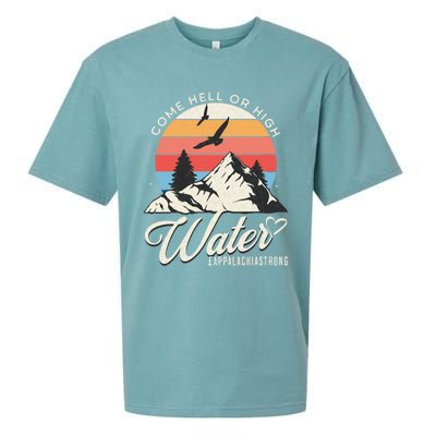 Appalachia Strong Come Hell Or High Water Mountain Sueded Cloud Jersey T-Shirt