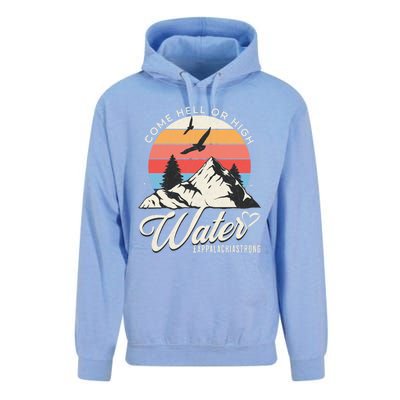 Appalachia Strong Come Hell Or High Water Mountain Unisex Surf Hoodie