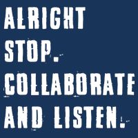 Alright Stop Collaborate And Listen USA-Made Doggie Bandana