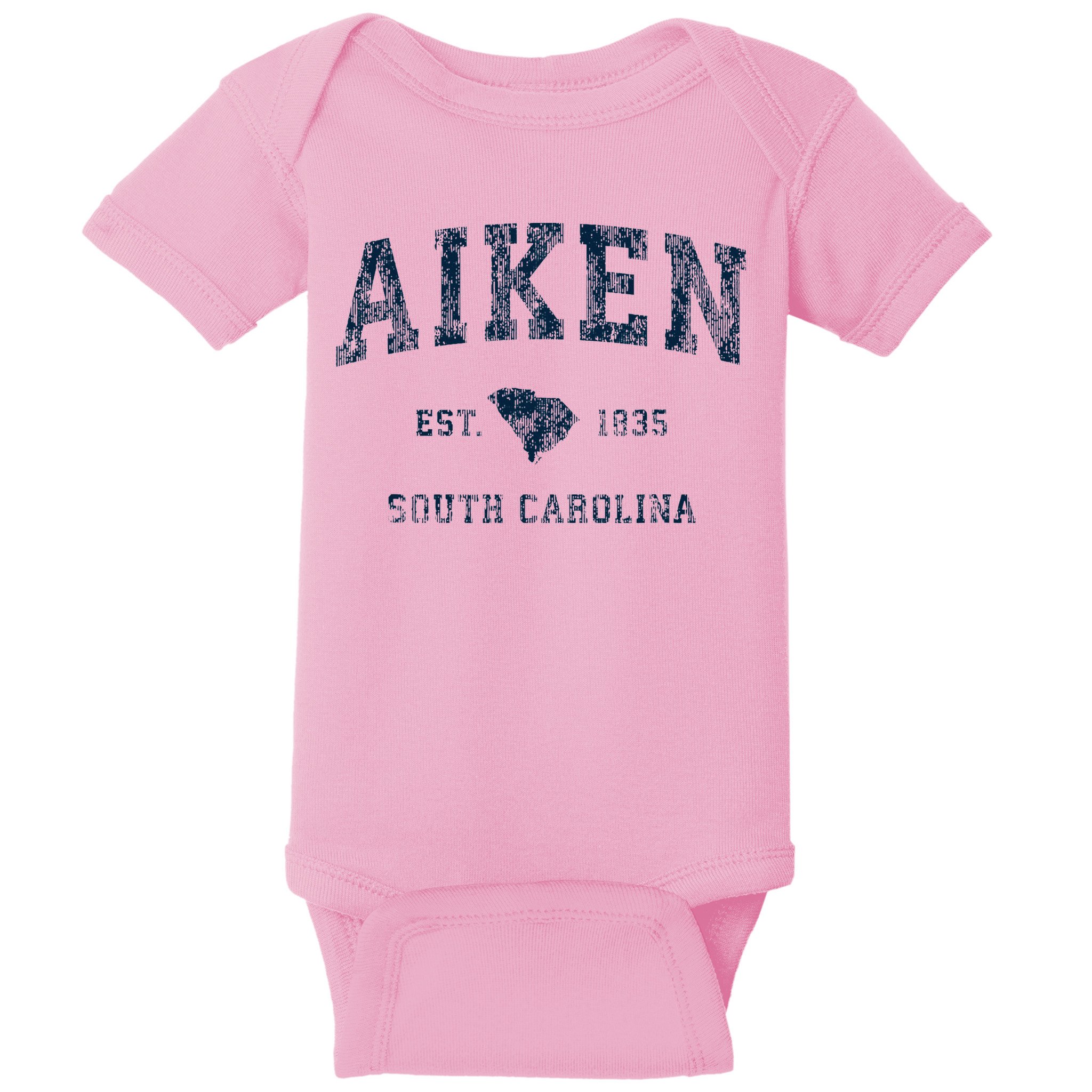 Aiken South Carolina Sc Vintage Sports Baby Bodysuit
