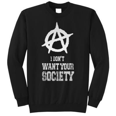 Anarchy Sign Chaos Punks Punk Rock Anarchy Sweatshirt