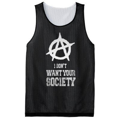 Anarchy Sign Chaos Punks Punk Rock Anarchy Mesh Reversible Basketball Jersey Tank