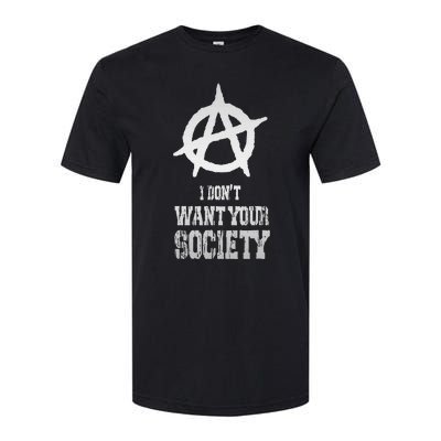 Anarchy Sign Chaos Punks Punk Rock Anarchy Softstyle CVC T-Shirt