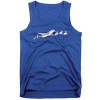 Airplane Santa Christmas Sleigh Funny Airplane Xmas Great Gift Tank Top