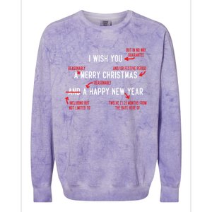 Attorney Santa Claus Merry Xmas Law Student Christmas Lawyer Meaningful Gift Colorblast Crewneck Sweatshirt