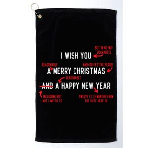 Attorney Santa Claus Merry Xmas Law Student Christmas Lawyer Meaningful Gift Platinum Collection Golf Towel