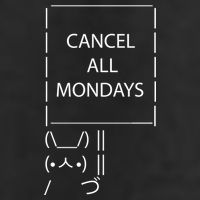 ASCII Bunny Cancel All Mondays Cool Comfort Performance Bucket Hat
