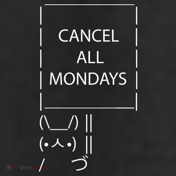 ASCII Bunny Cancel All Mondays Cool Comfort Performance Bucket Hat