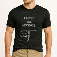 ASCII Bunny Cancel All Mondays Performance Shirt