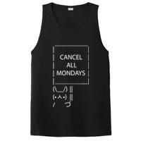 ASCII Bunny Cancel All Mondays PosiCharge Competitor Tank