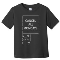 ASCII Bunny Cancel All Mondays Toddler T-Shirt