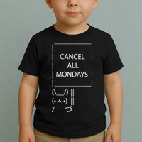 ASCII Bunny Cancel All Mondays Toddler T-Shirt