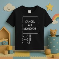ASCII Bunny Cancel All Mondays Toddler T-Shirt