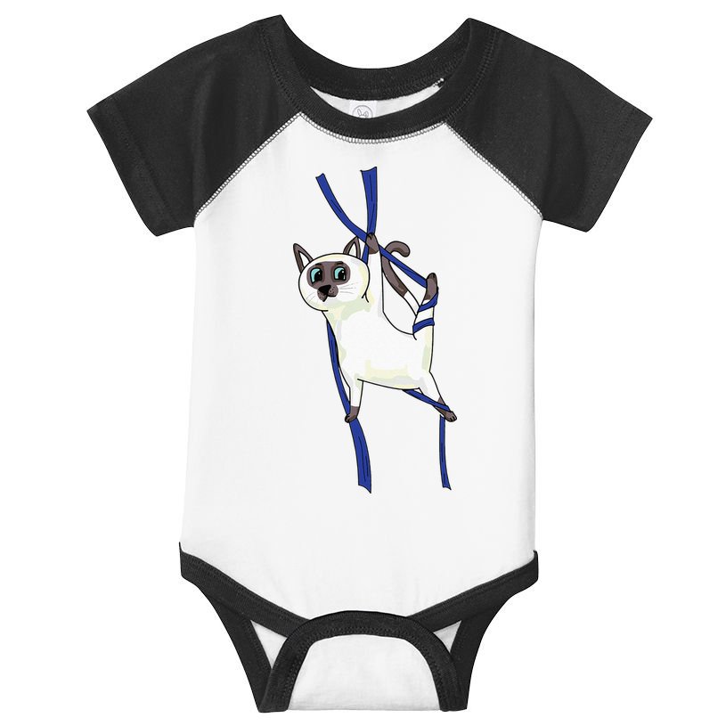 Aerial Silks Dancer Aerialist Air Yoga Acrobatics Cat Funny Infant Baby Jersey Bodysuit