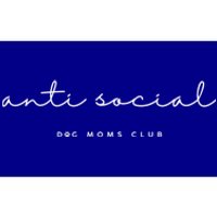 Anti Social Dog Moms Club Funny Minimalist Funny Gift Bumper Sticker