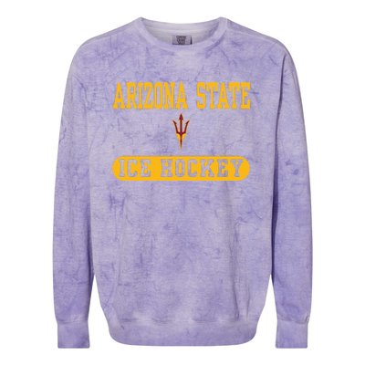 Arizona Sun Devils Ice Hockey Colorblast Crewneck Sweatshirt