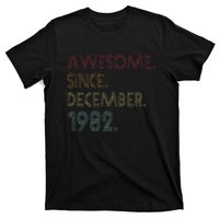 Awesome Since December 1982 40th Birthday Gift 40 Years Old T-Shirt