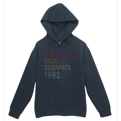 Awesome Since December 1982 40th Birthday Gift 40 Years Old Urban Pullover Hoodie