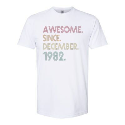 Awesome Since December 1982 40th Birthday Gift 40 Years Old Softstyle® CVC T-Shirt