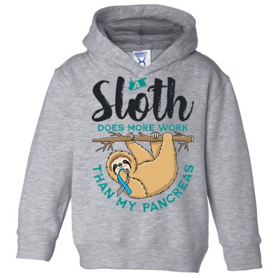 A Sloth Does More Work Than My Pancreas Type One Diabetes Toddler Hoodie