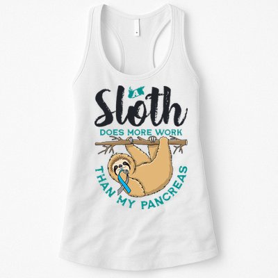 A Sloth Does More Work Than My Pancreas Type One Diabetes Womens Tank Top