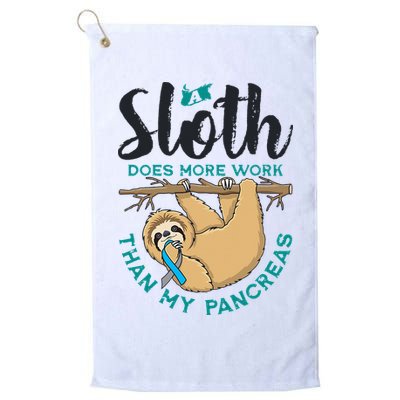 A Sloth Does More Work Than My Pancreas Type One Diabetes Golf Towel