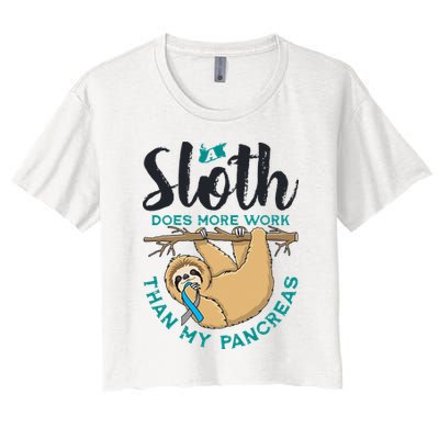A Sloth Does More Work Than My Pancreas Type One Diabetes Crop Top