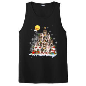 Australian Shepherd Dog Lover Matching Santa Christmas Tree Cute Gift PosiCharge Competitor Tank