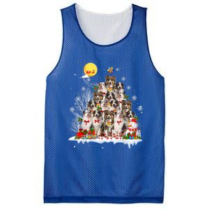 Australian Shepherd Dog Lover Matching Santa Christmas Tree Cute Gift Mesh Reversible Basketball Jersey Tank