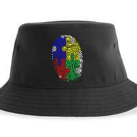 Autism Spectrum Disorder (ASD) Awareness Fingerprint Sustainable Bucket Hat