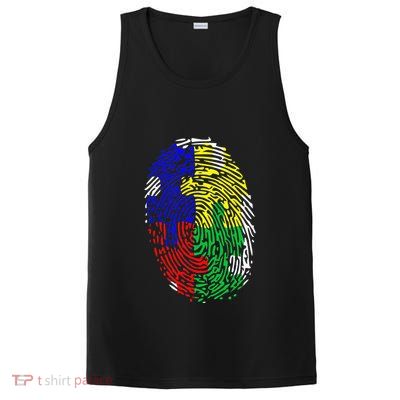 Autism Spectrum Disorder (ASD) Awareness Fingerprint PosiCharge Competitor Tank