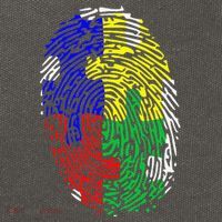 Autism Spectrum Disorder (ASD) Awareness Fingerprint Cotton Canvas Backpack