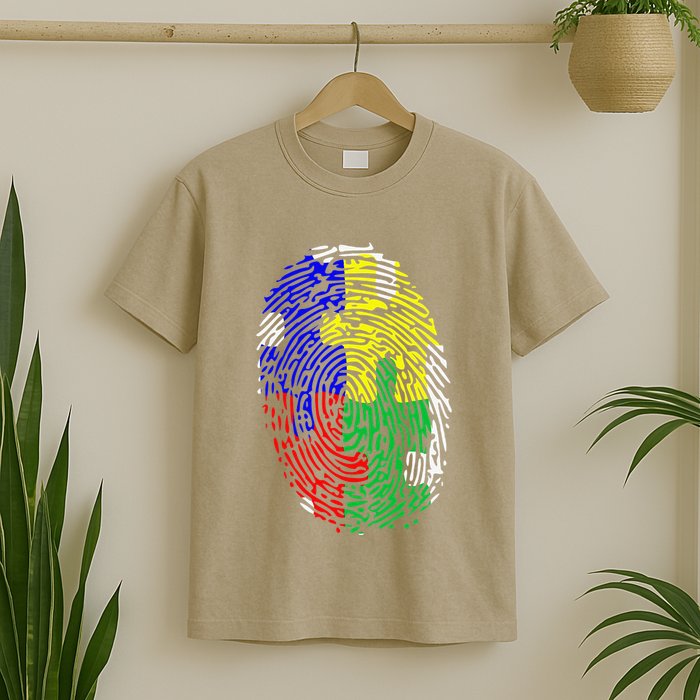 Autism Spectrum Disorder (ASD) Awareness Fingerprint T-Shirt