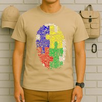 Autism Spectrum Disorder (ASD) Awareness Fingerprint T-Shirt
