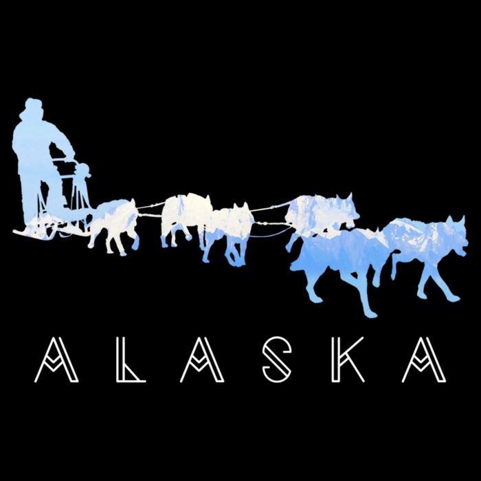 Alaska Sled Dogs Mushing Gift Sled Dog Team Snow Mountain Scene Gift City Backpack