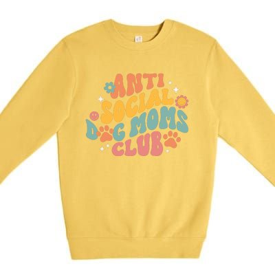 Anti Social Dog Moms Club Premium Crewneck Sweatshirt