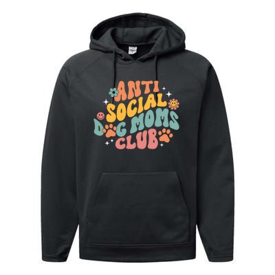 Anti Social Dog Moms Club Performance Fleece Hoodie