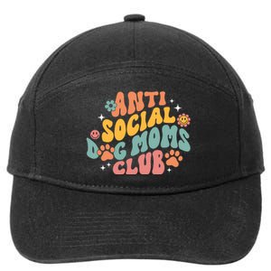 Anti Social Dog Moms Club 7-Panel Snapback Hat