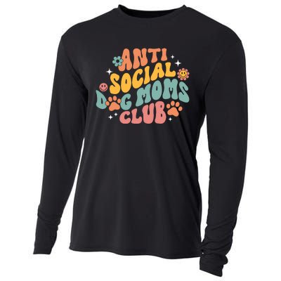 Anti Social Dog Moms Club Cooling Performance Long Sleeve Crew