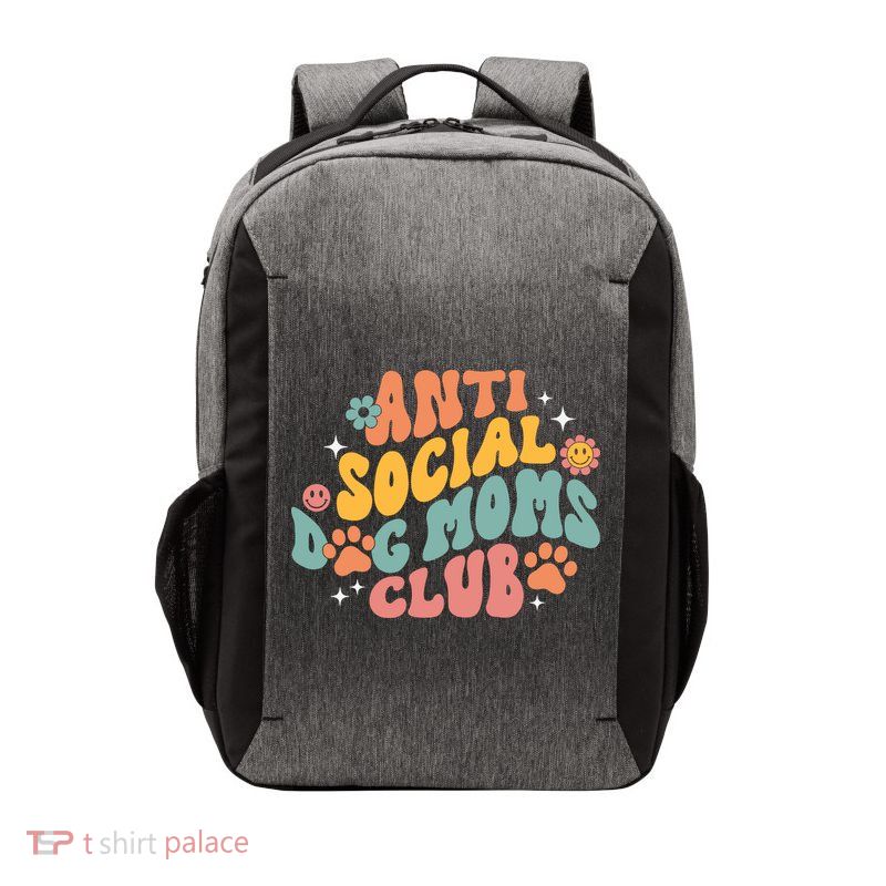 Anti Social Dog Moms Club Vector Backpack