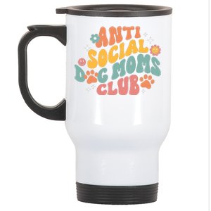 Anti Social Dog Moms Club Stainless Steel Travel Mug