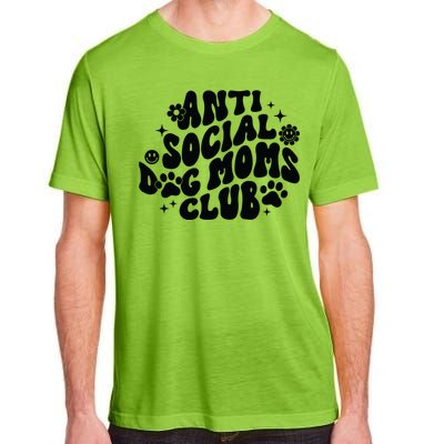 Anti Social Dog Moms Club Black Adult ChromaSoft Performance T-Shirt