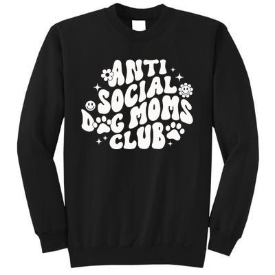 Anti Social Dog Moms Club Black Sweatshirt