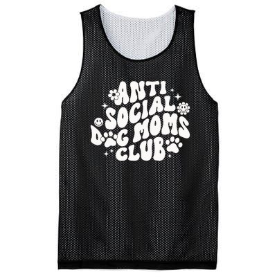 Anti Social Dog Moms Club Black Mesh Reversible Basketball Jersey Tank