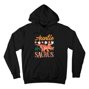 Auntie Saurus Dino Design For Aunt Relative Hoodie