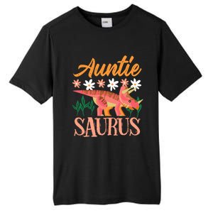 Auntie Saurus Dino Design For Aunt Relative Tall Fusion ChromaSoft Performance T-Shirt